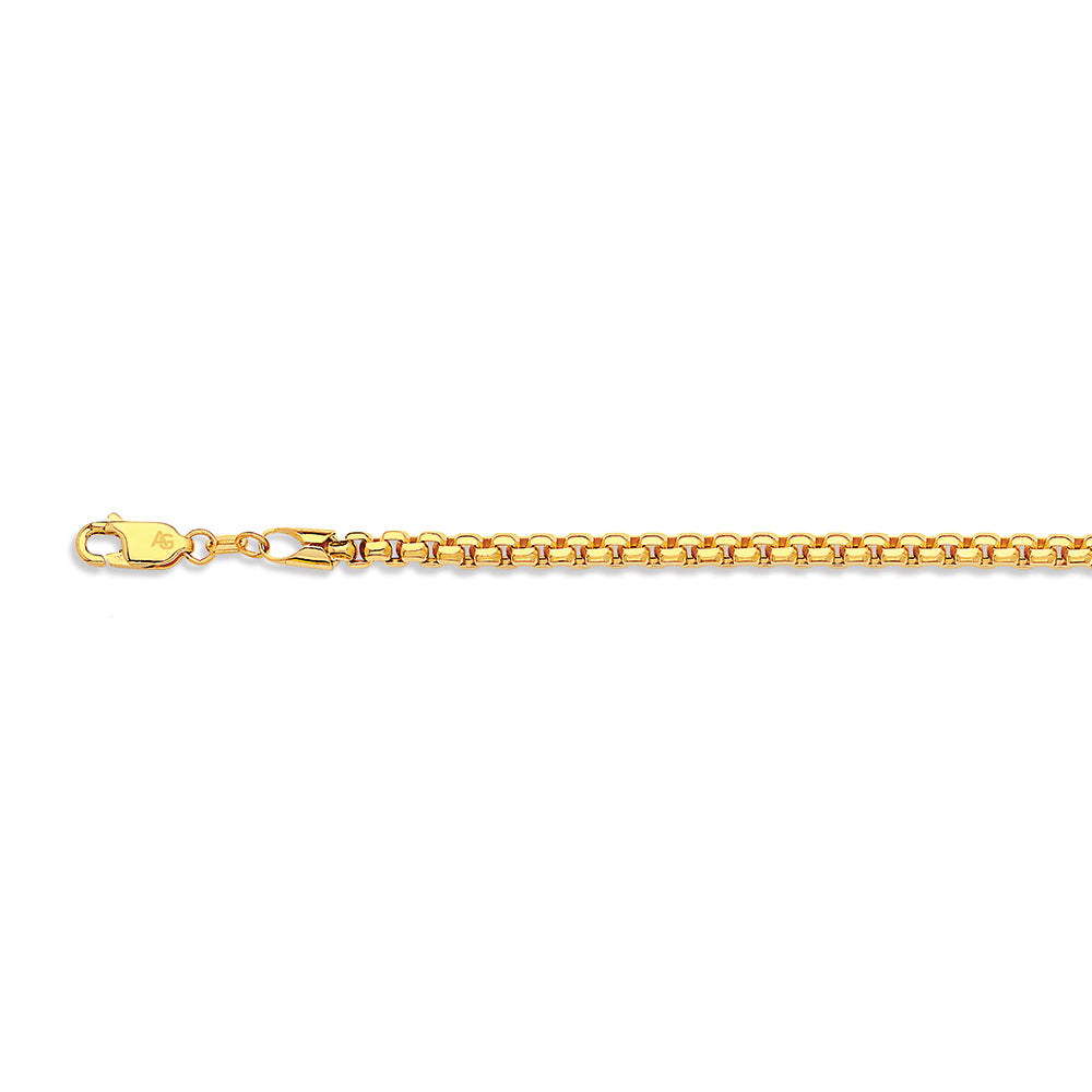 10K 3.5MM YELLOW GOLD VENETIAN BOX 16" CHAIN NECKLACE