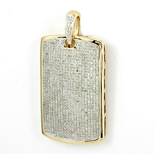 10KY 2.50CTW DIAMOND DOGTAG