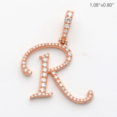 14KR 0.40CTW DIAMOND INITIAL PENDANT