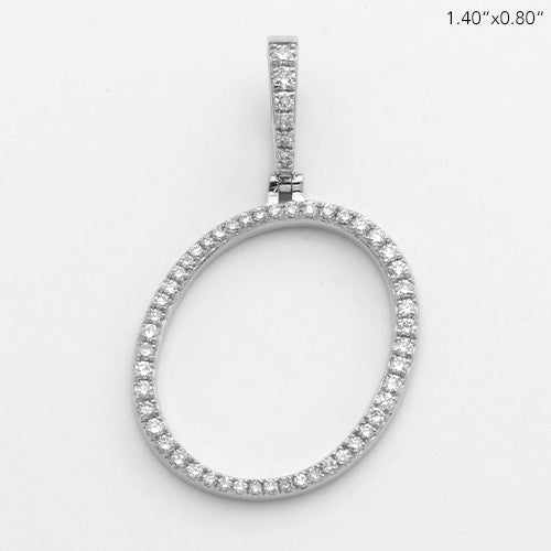 14KW 0.60CTW DIAMOND INITIAL PENDANT