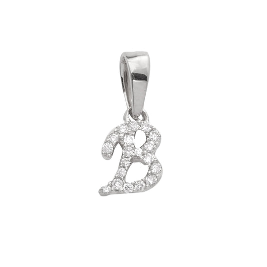 14KW 0.06CTW DIAMOND INITIAL PENDANT