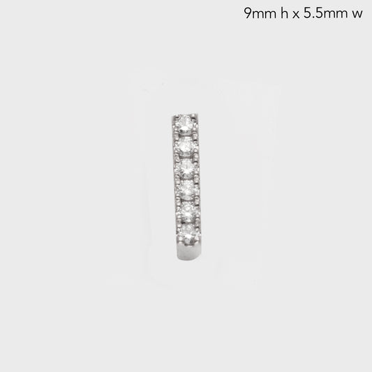 14KW 0.15CTW DIAMOND INITIAL SLIDE PENDANT