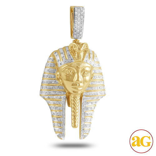 10KY 0.60CTW DIAMOND PHAROAH PENDANT