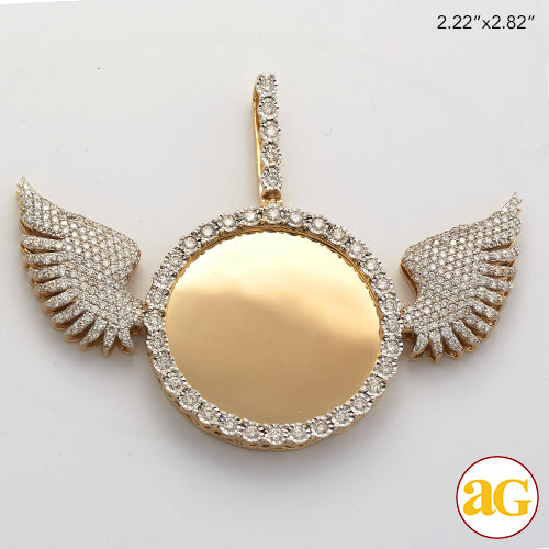 10KY 4.00CTW ILLUSION SET DIAMOND MEMORY PENDANT