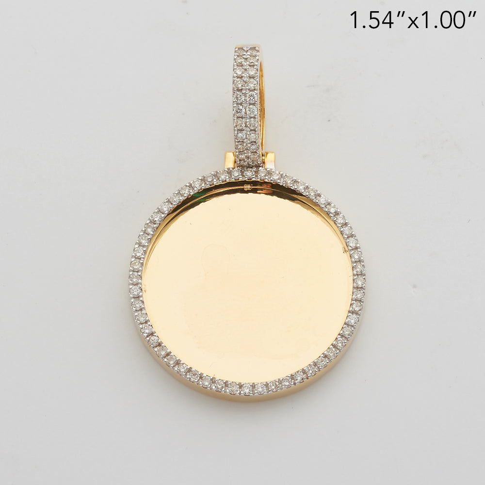 14KY 0.60CTW DIAMOND ROUND MEMORY PENDANT