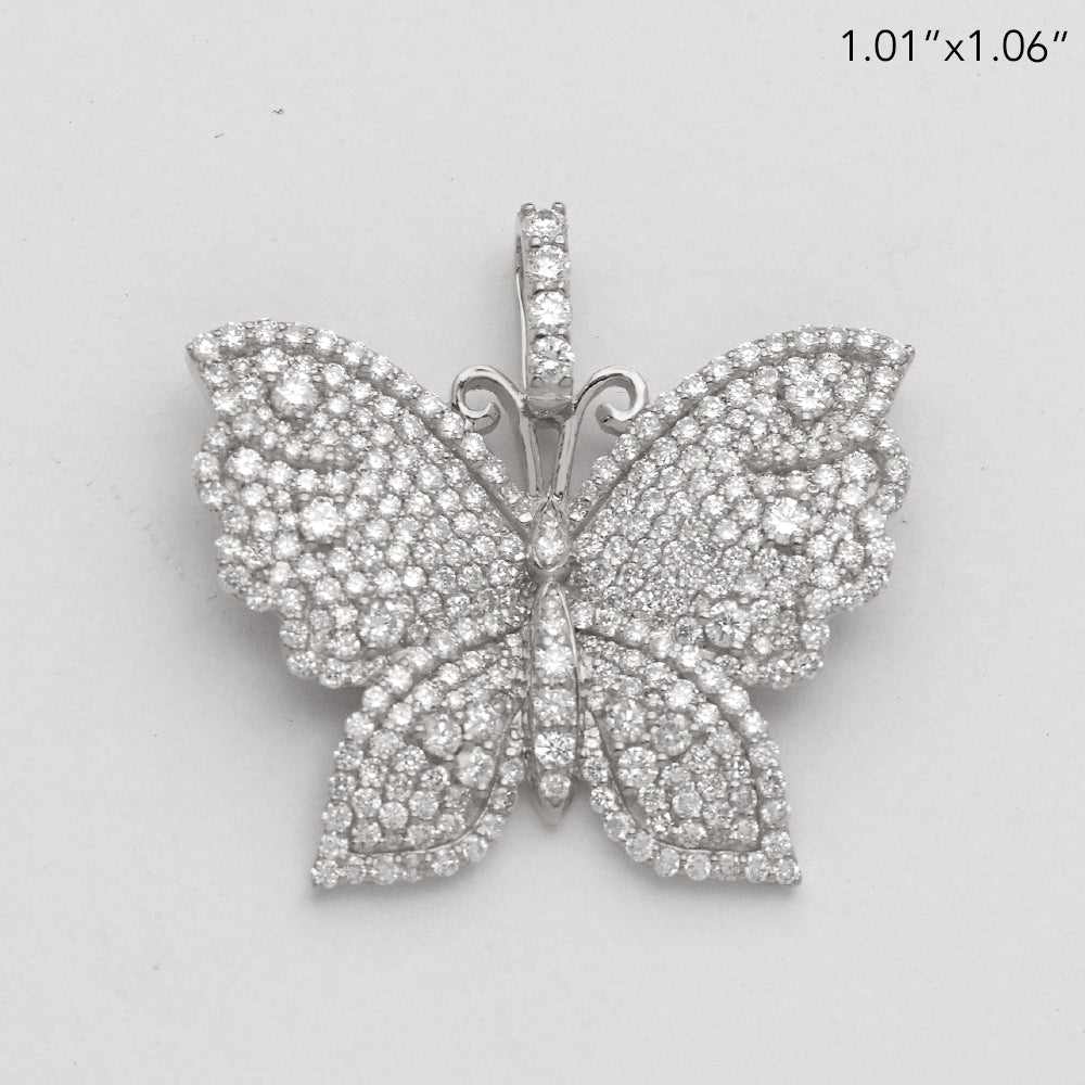 10KW 1.80CTW DIAMOND BUTTERFLY PENDANT