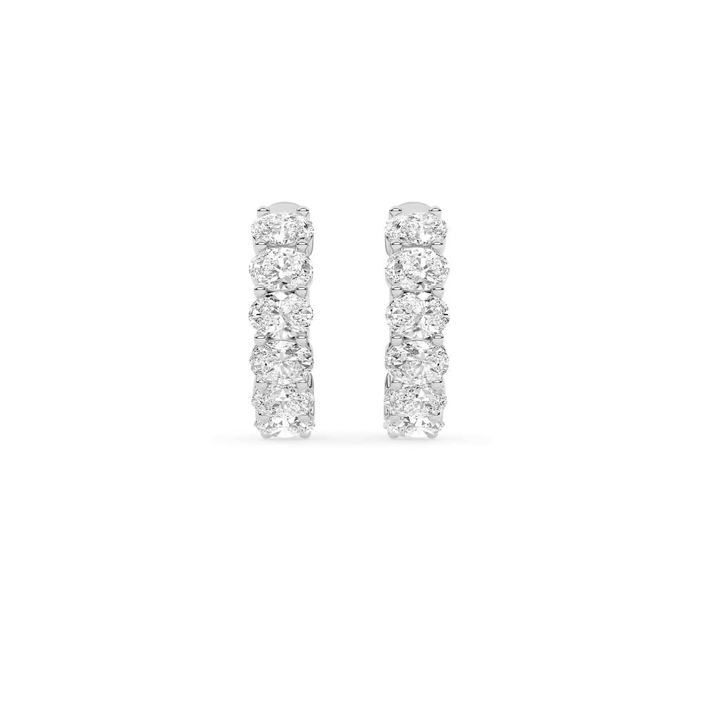 1.42 CTTW Lab Grown Diamond Hoop Earring Available in 14k White Gold,14k Yellow Gold,14k Rose Gold