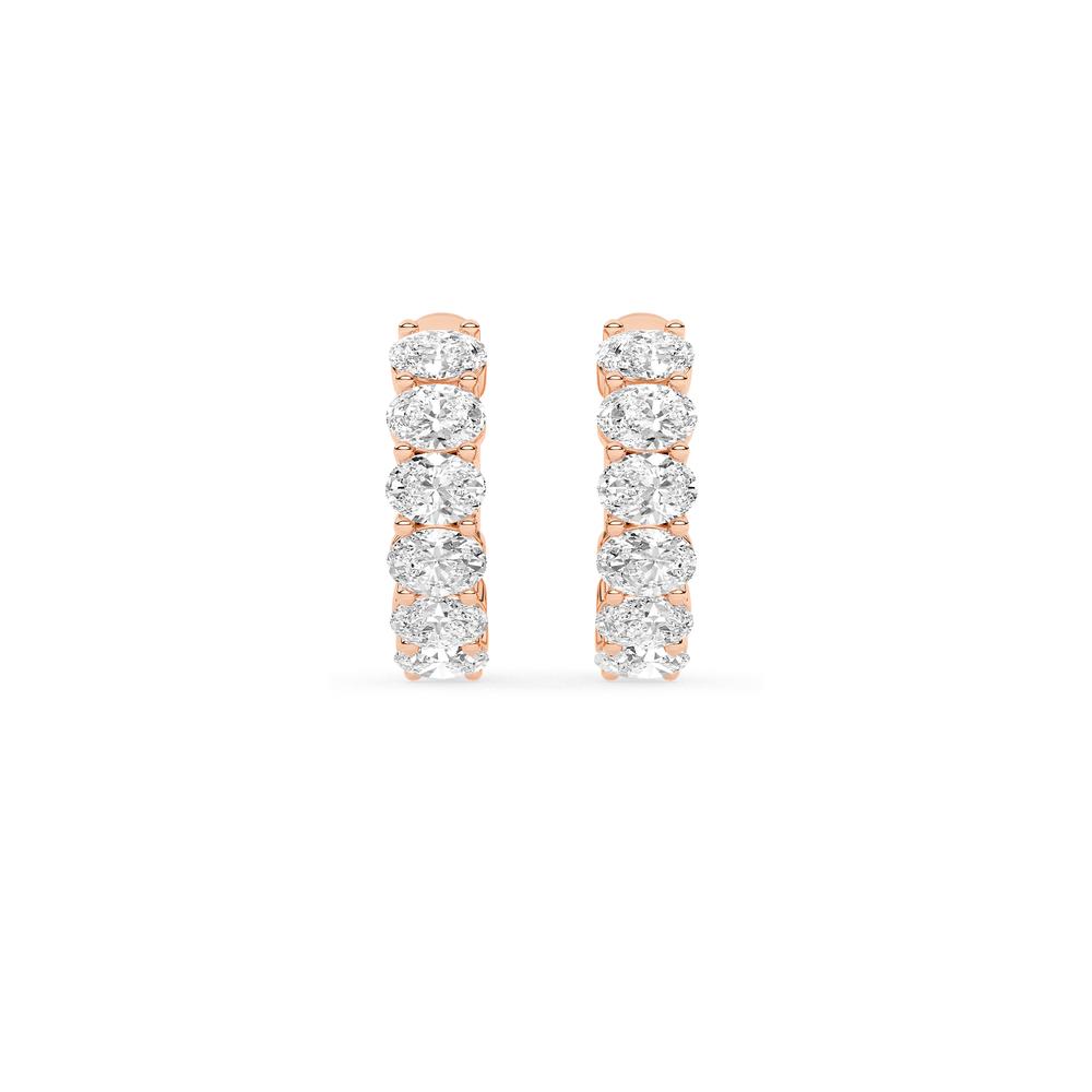 1.42 CTTW Lab Grown Diamond Hoop Earring Available in 14k White Gold,14k Yellow Gold,14k Rose Gold