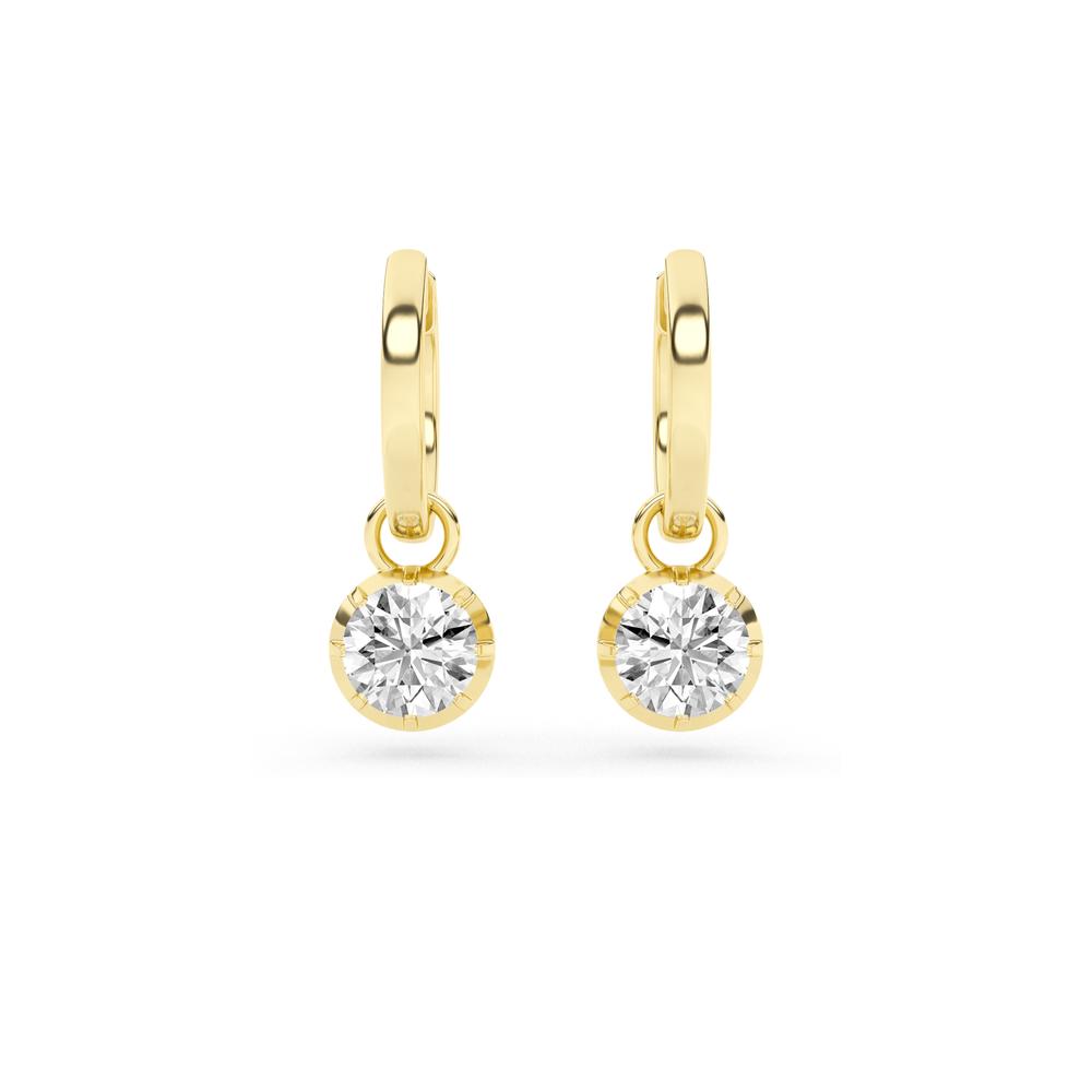 1.55 CTTW Lab Grown Diamond Dangle Drop Earrings Available in 14k White Gold,14k Yellow Gold,14k Rose Gold