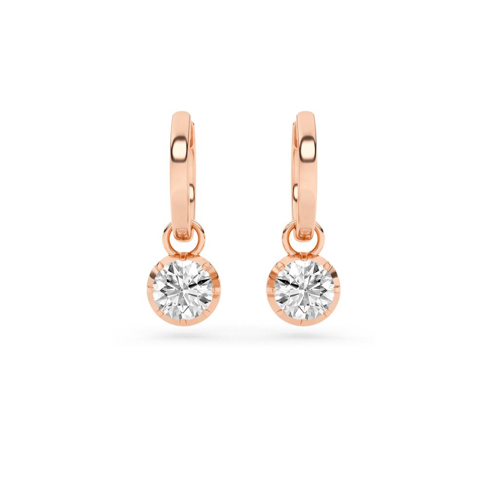 1.55 CTTW Lab Grown Diamond Dangle Drop Earrings Available in 14k White Gold,14k Yellow Gold,14k Rose Gold