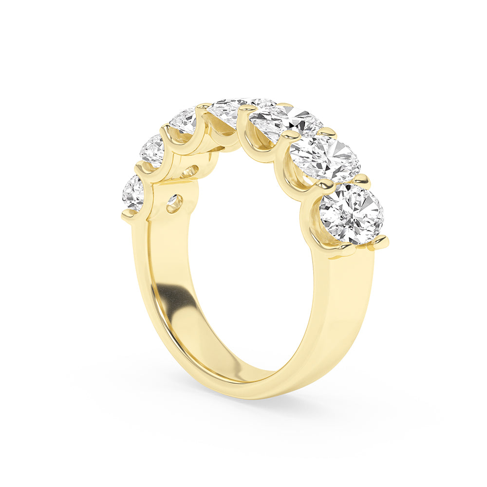 3.13 CTTW Lab Grown Diamond Half Eternity Ring Available in 14k White Gold,14k Yellow Gold,14k Rose Gold