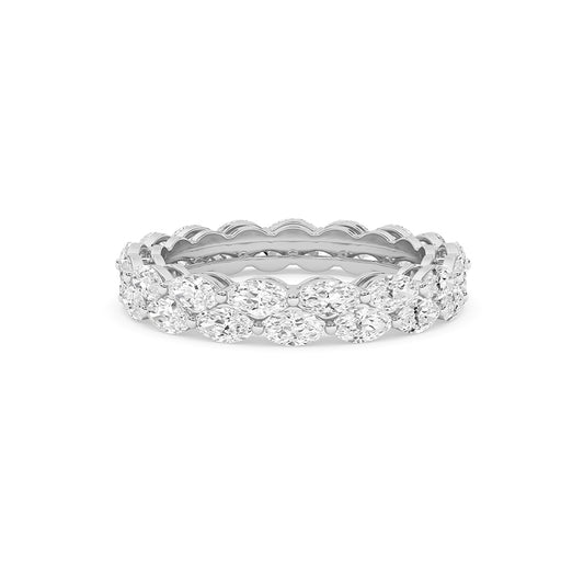 1.87 CTTW Lab Grown Diamond Eternity Ring Available in 14k White Gold,14k Yellow Gold,14k Rose Gold