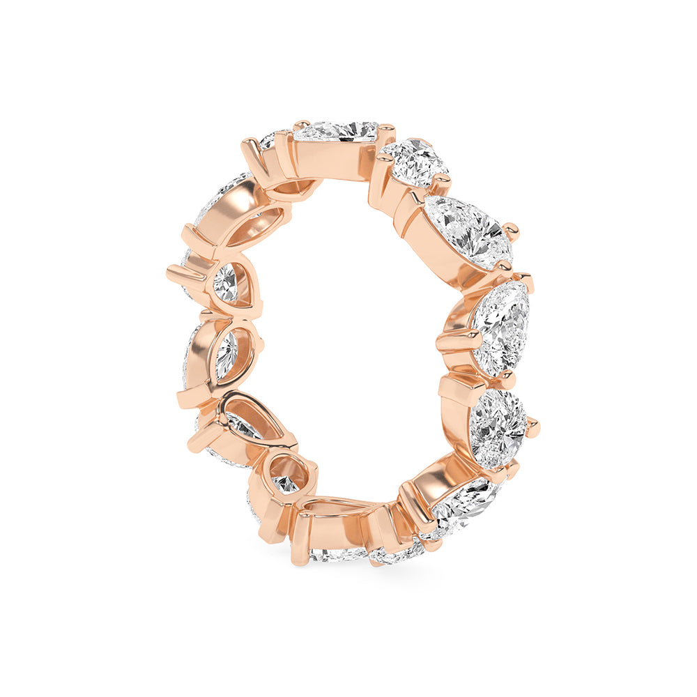 3.41 CTTW Lab Grown Diamond Eternity Ring Available in 14k White Gold,14k Yellow Gold,14k Rose Gold