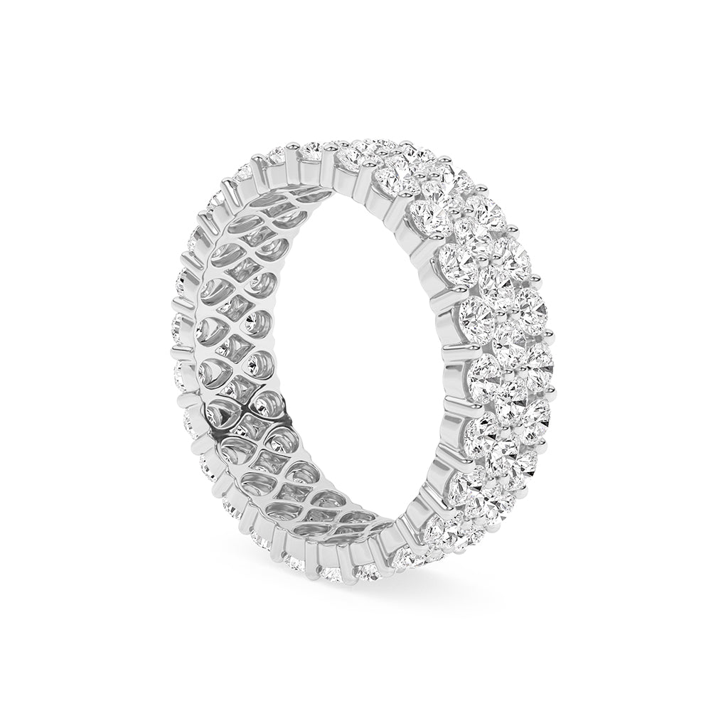 2.9 CTTW Lab Grown Diamond Eternity Ring Available in 14k White Gold,14k Yellow Gold,14k Rose Gold