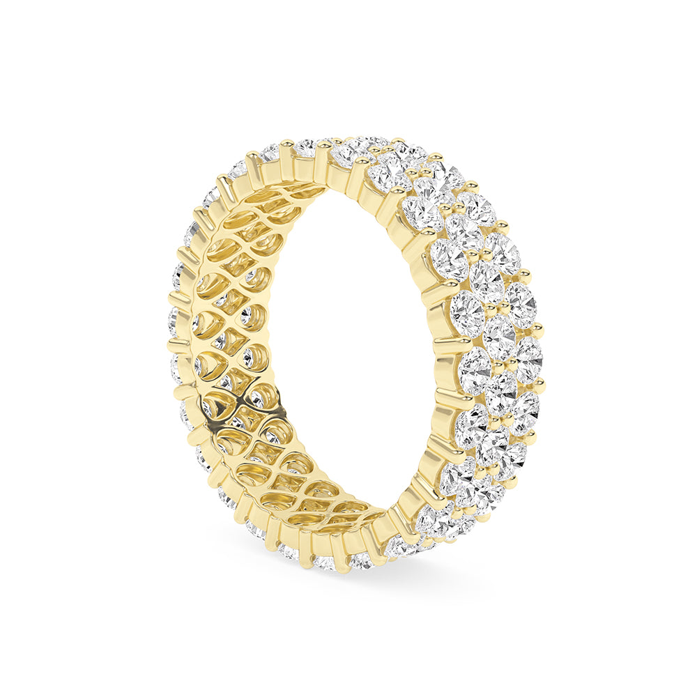 2.9 CTTW Lab Grown Diamond Eternity Ring Available in 14k White Gold,14k Yellow Gold,14k Rose Gold