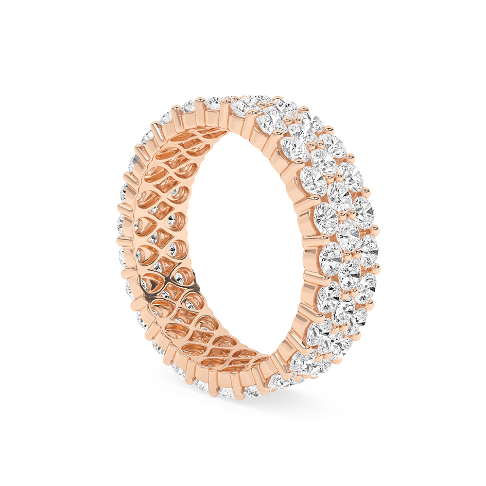 2.9 CTTW Lab Grown Diamond Eternity Ring Available in 14k White Gold,14k Yellow Gold,14k Rose Gold