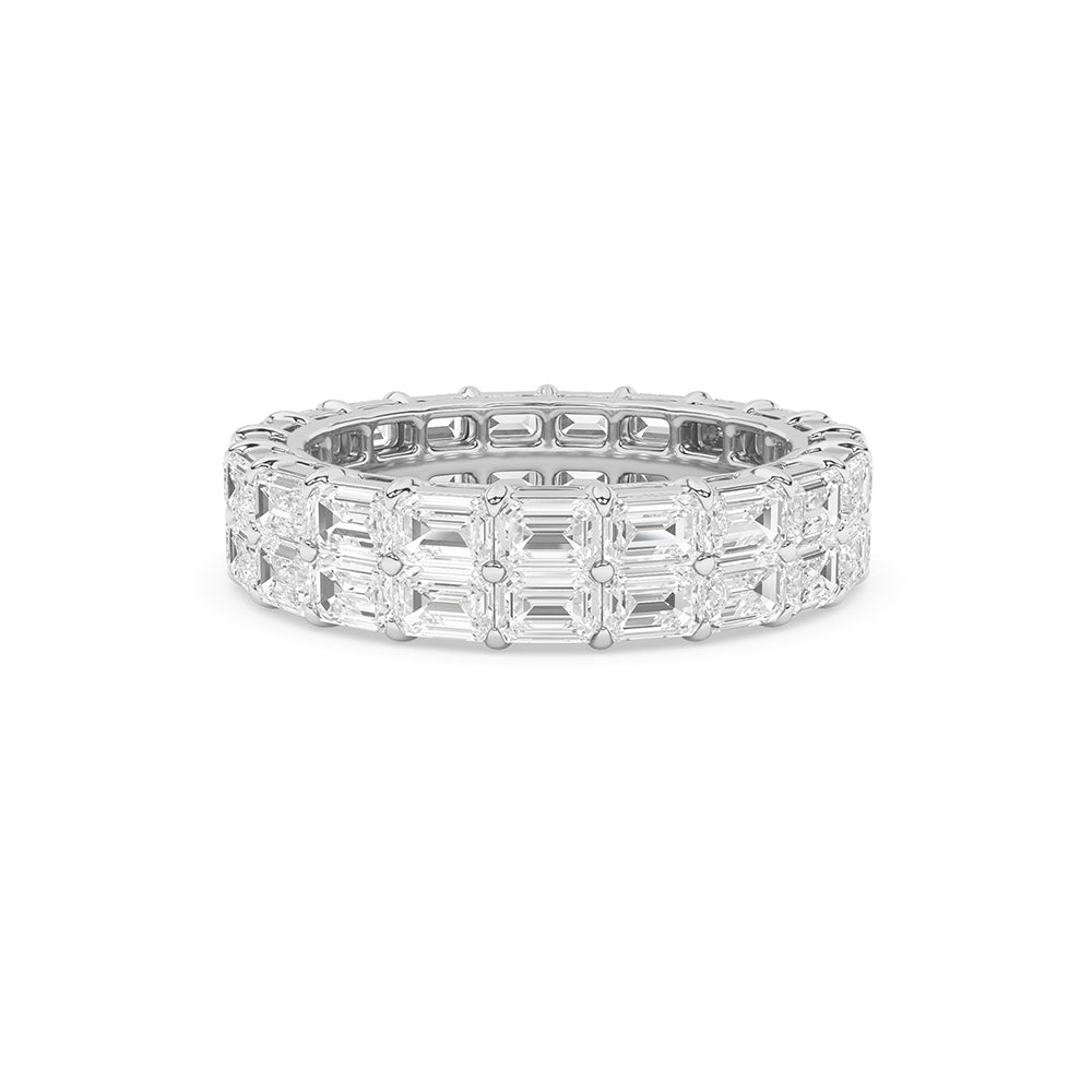 3.98 CTTW Lab Grown Diamond Eternity Ring Available in 14k White Gold,14k Yellow Gold,14k Rose Gold