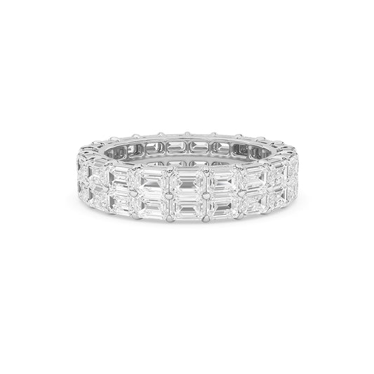 3.98 CTTW Lab Grown Diamond Eternity Ring Available in 14k White Gold,14k Yellow Gold,14k Rose Gold