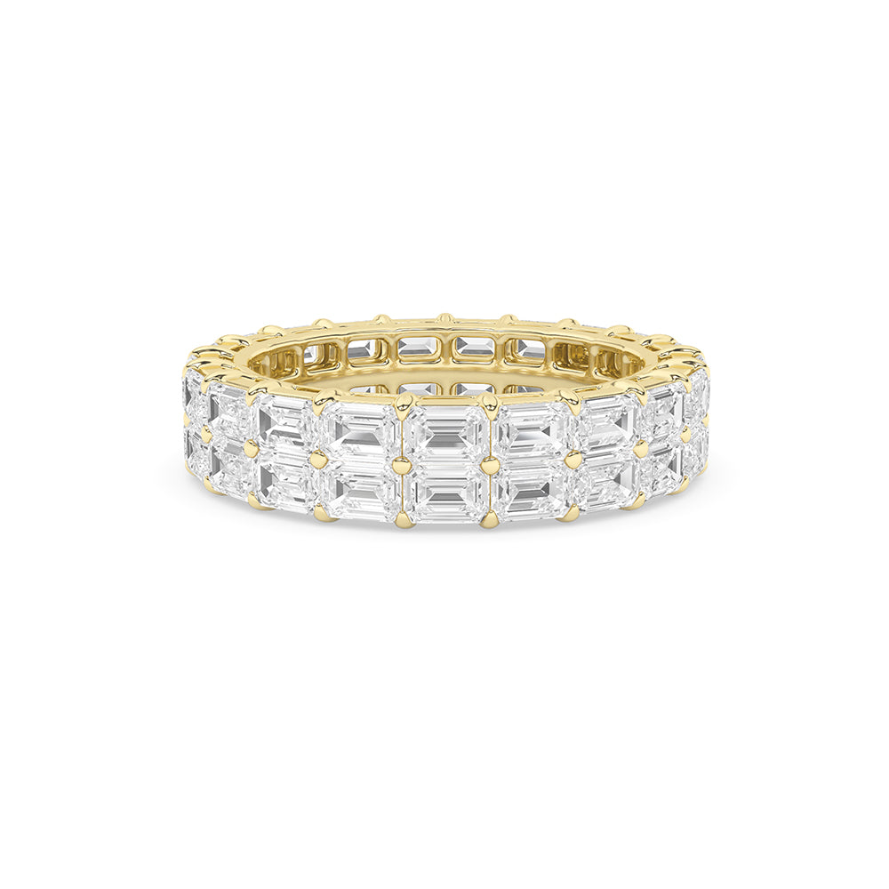 3.98 CTTW Lab Grown Diamond Eternity Ring Available in 14k White Gold,14k Yellow Gold,14k Rose Gold