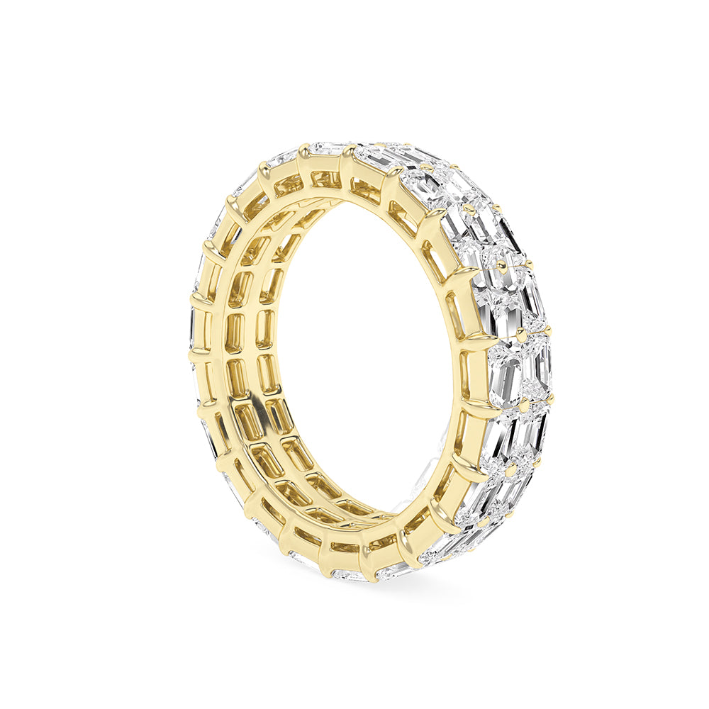 3.98 CTTW Lab Grown Diamond Eternity Ring Available in 14k White Gold,14k Yellow Gold,14k Rose Gold