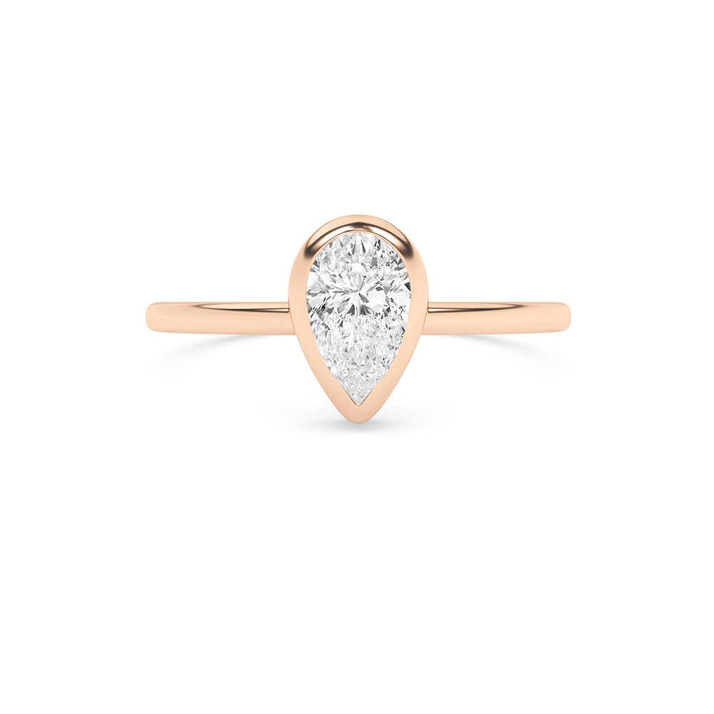 0.53 CTTW Lab Grown Diamond Solitaire Ring Available in 14k White Gold,14k Yellow Gold,14k Rose Gold