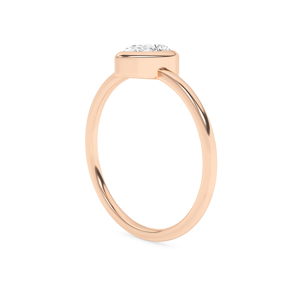 0.53 CTTW Lab Grown Diamond Solitaire Ring Available in 14k White Gold,14k Yellow Gold,14k Rose Gold