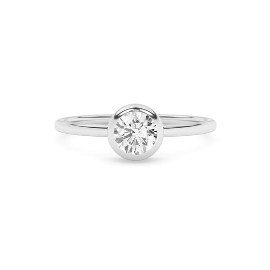 0.42 CTTW Lab Grown Diamond Solitaire Ring Available in 14k White Gold,14k Yellow Gold,14k Rose Gold