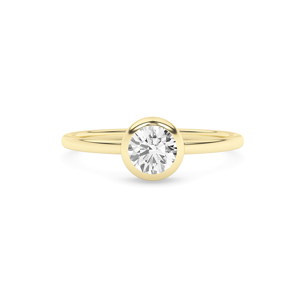 0.42 CTTW Lab Grown Diamond Solitaire Ring Available in 14k White Gold,14k Yellow Gold,14k Rose Gold