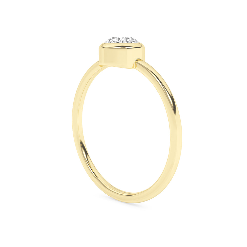 0.42 CTTW Lab Grown Diamond Solitaire Ring Available in 14k White Gold,14k Yellow Gold,14k Rose Gold