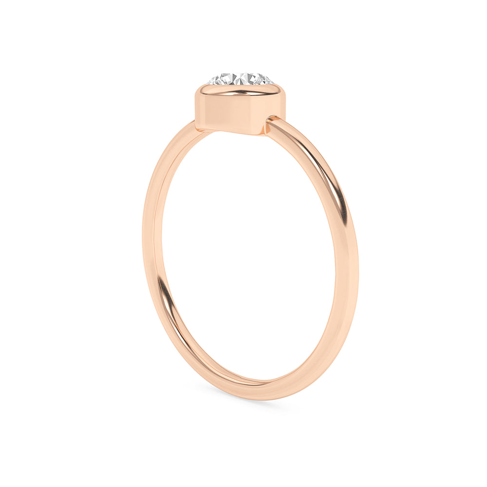 0.42 CTTW Lab Grown Diamond Solitaire Ring Available in 14k White Gold,14k Yellow Gold,14k Rose Gold