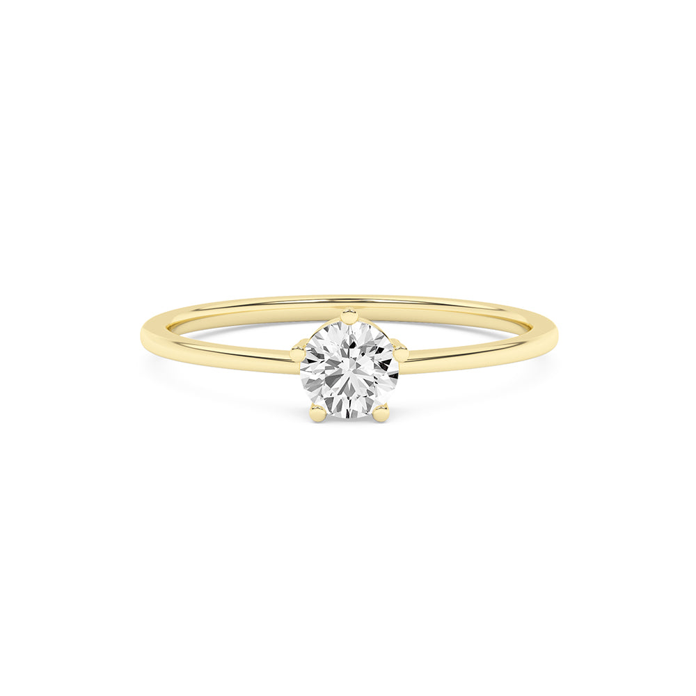 0.24 CTTW Lab Grown Diamond Solitaire Ring Available in 14k White Gold,14k Yellow Gold,14k Rose Gold
