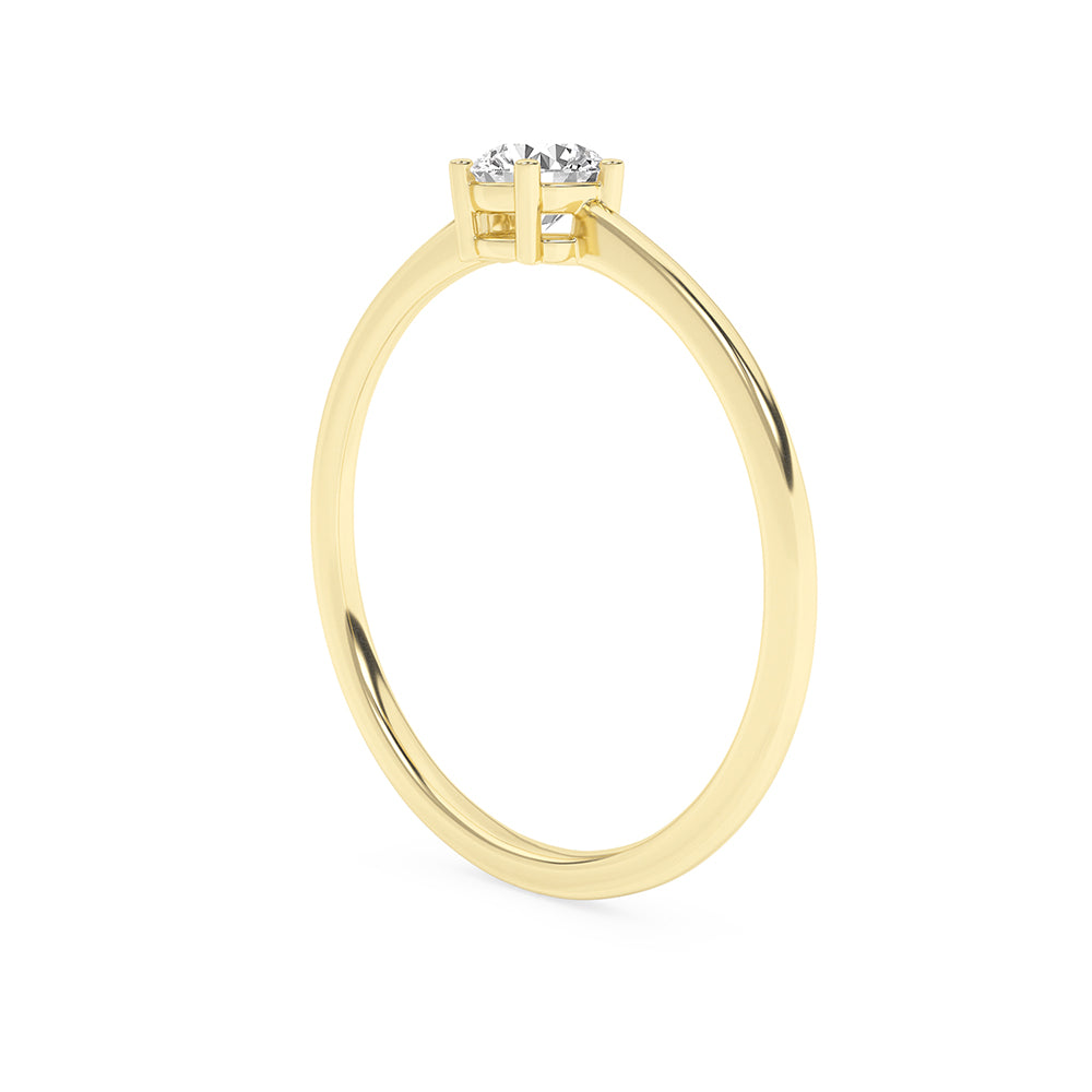 0.24 CTTW Lab Grown Diamond Solitaire Ring Available in 14k White Gold,14k Yellow Gold,14k Rose Gold