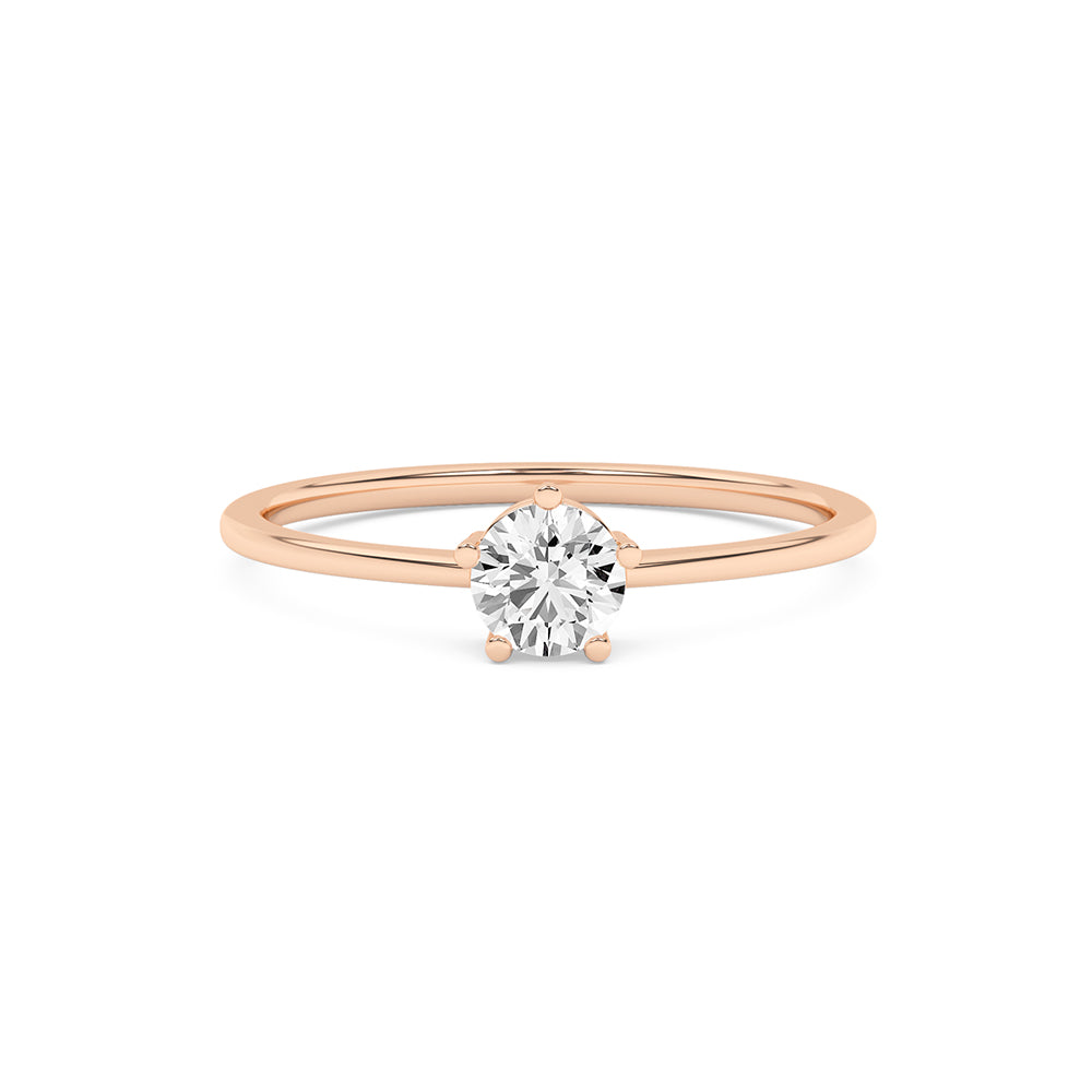 0.24 CTTW Lab Grown Diamond Solitaire Ring Available in 14k White Gold,14k Yellow Gold,14k Rose Gold