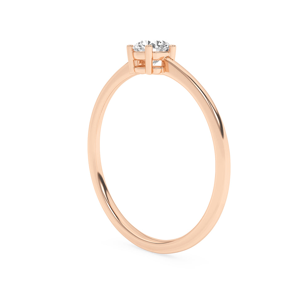 0.24 CTTW Lab Grown Diamond Solitaire Ring Available in 14k White Gold,14k Yellow Gold,14k Rose Gold