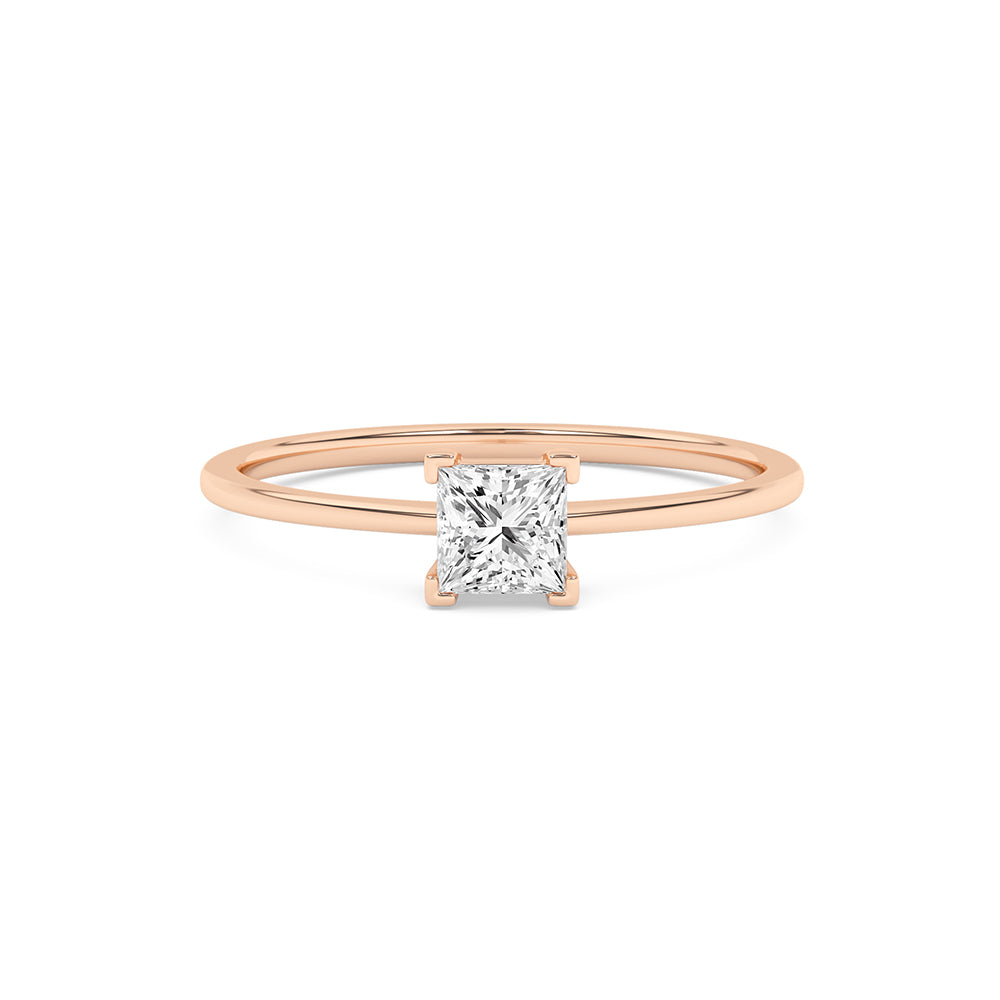 0.31 CTTW Lab Grown Diamond Solitaire Ring Available in 14k White Gold,14k Yellow Gold,14k Rose Gold