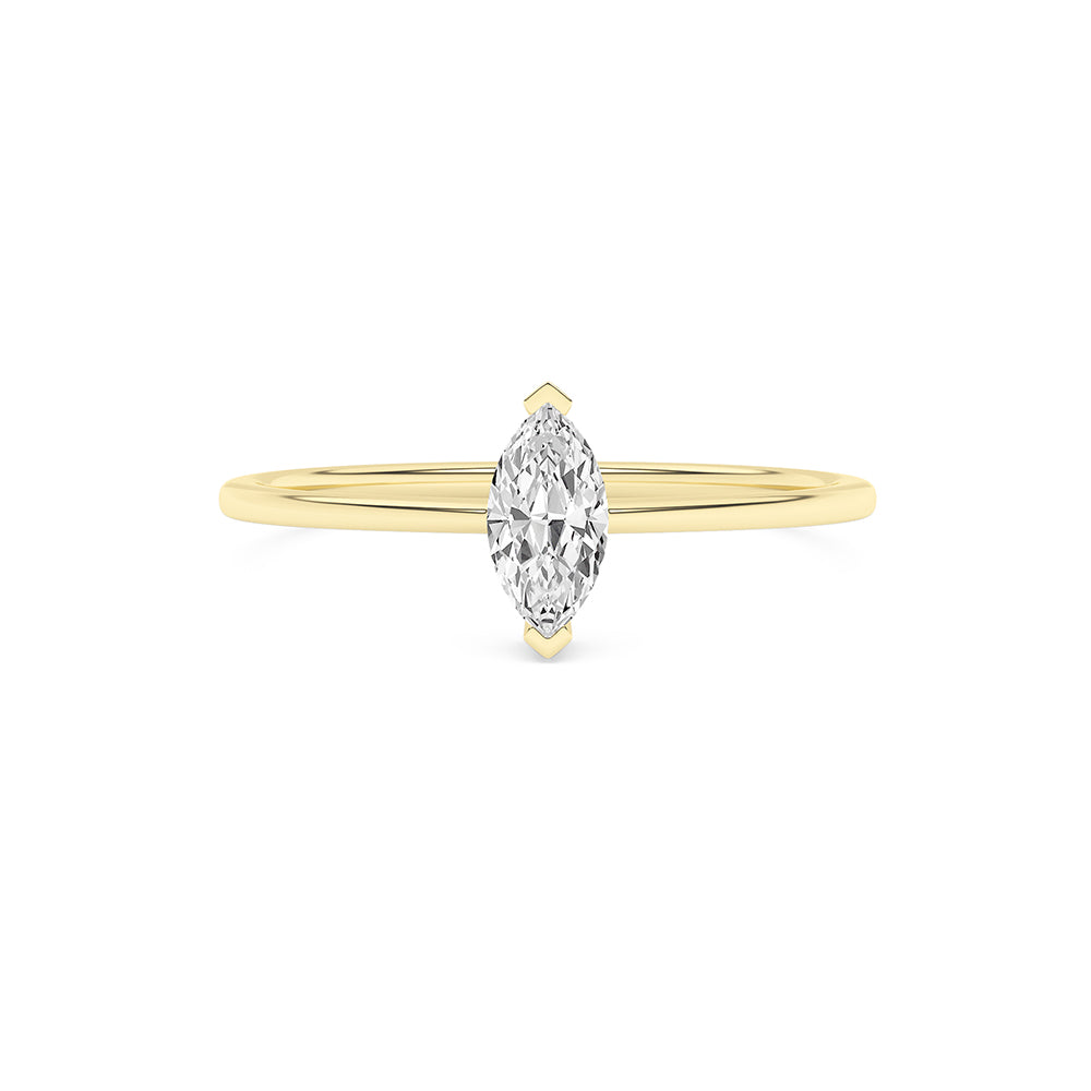 0.19 CTTW Lab Grown Diamond Solitaire Ring Available in 14k White Gold,14k Yellow Gold,14k Rose Gold