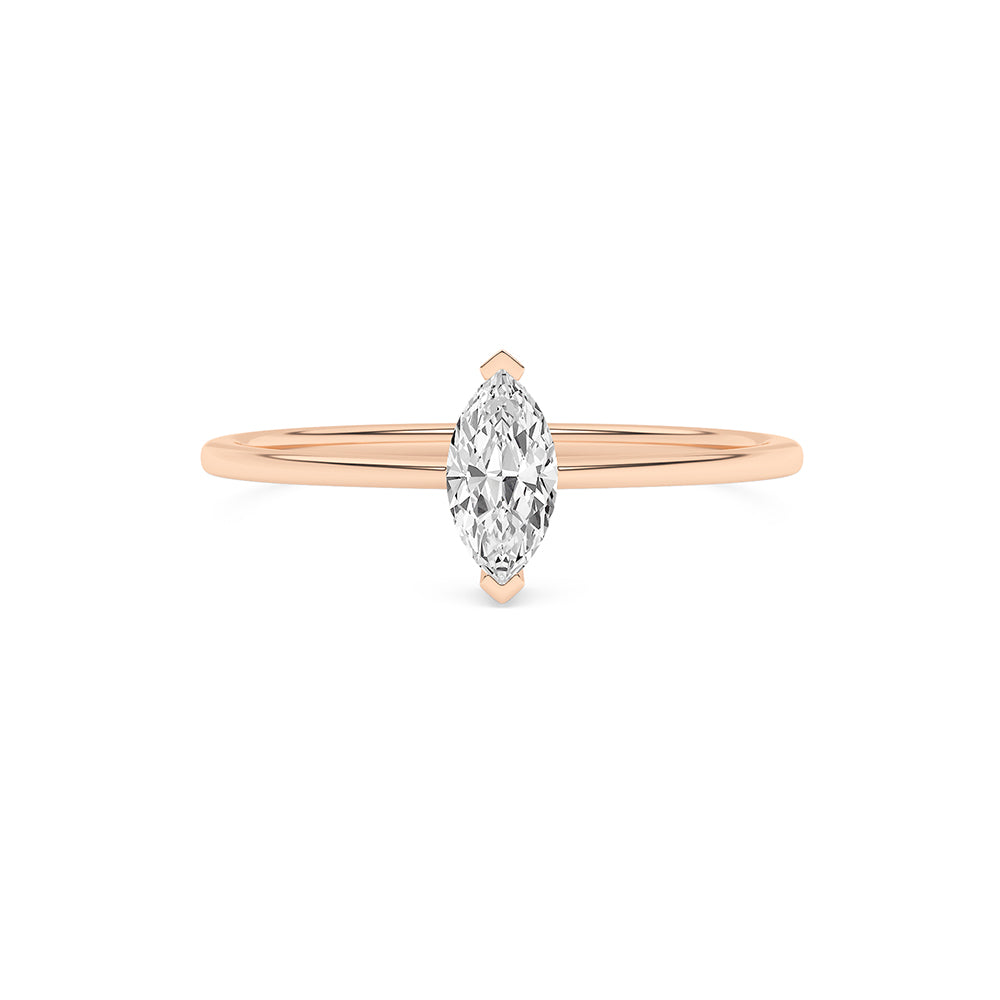 0.19 CTTW Lab Grown Diamond Solitaire Ring Available in 14k White Gold,14k Yellow Gold,14k Rose Gold