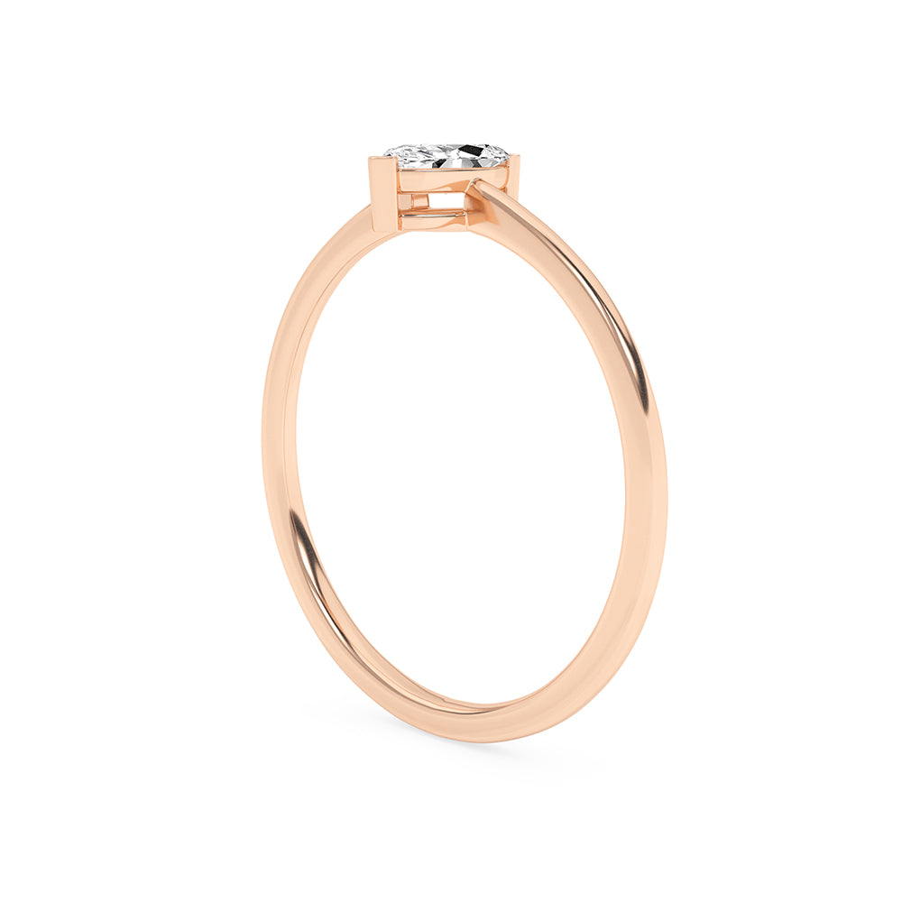 0.19 CTTW Lab Grown Diamond Solitaire Ring Available in 14k White Gold,14k Yellow Gold,14k Rose Gold