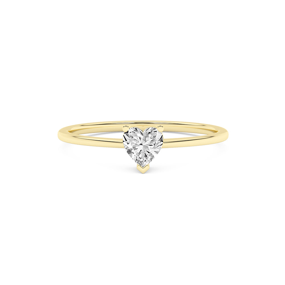 0.24 CTTW Lab Grown Diamond Solitaire Ring Available in 14k White Gold,14k Yellow Gold,14k Rose Gold