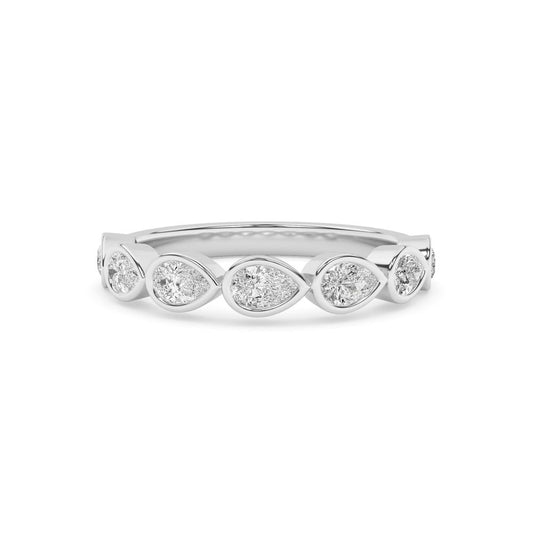 0.7 CTTW Lab Grown Diamond Wedding Band Available in 14k White Gold,14k Yellow Gold,14k Rose Gold