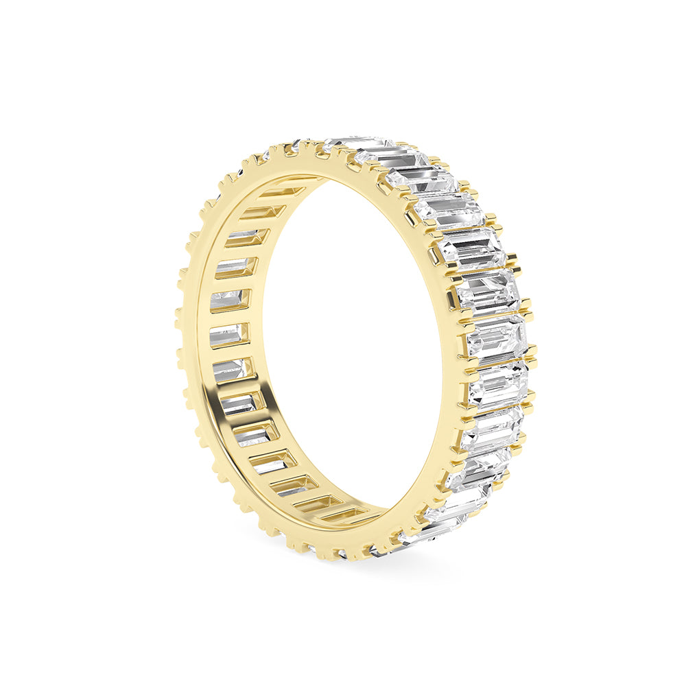 3 CTTW Lab Grown Diamond Eternity Ring Available in 14k White Gold,14k Yellow Gold,14k Rose Gold