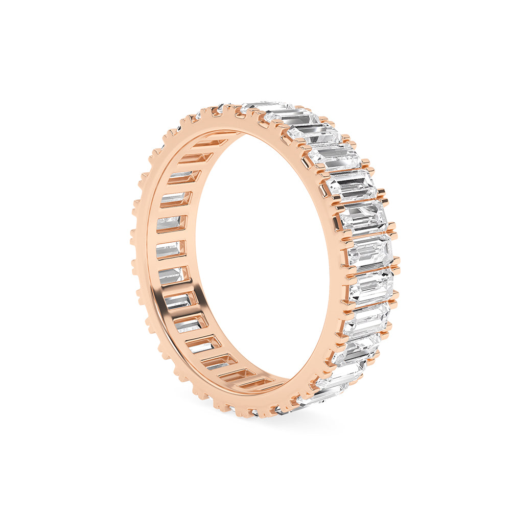 3 CTTW Lab Grown Diamond Eternity Ring Available in 14k White Gold,14k Yellow Gold,14k Rose Gold