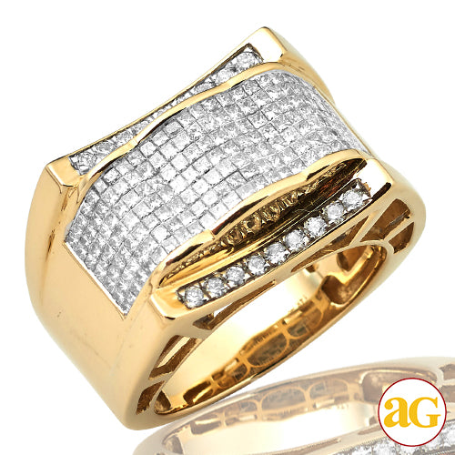 14KY 2.00CTW PC DIAMOND MENS RING