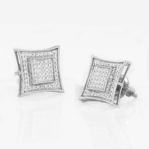 10KW 0.25CTW DIAMOND KITE EARRINGS