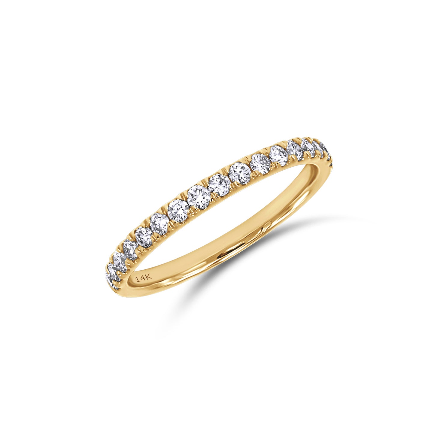 0.40 Cttw Round Shape Lab Grown Diamond Eternity Band In 14K Solid Gold Jewelry
